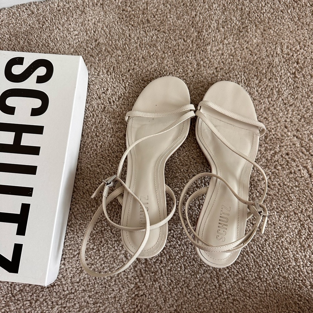Schutz kitten heel sandals size 8